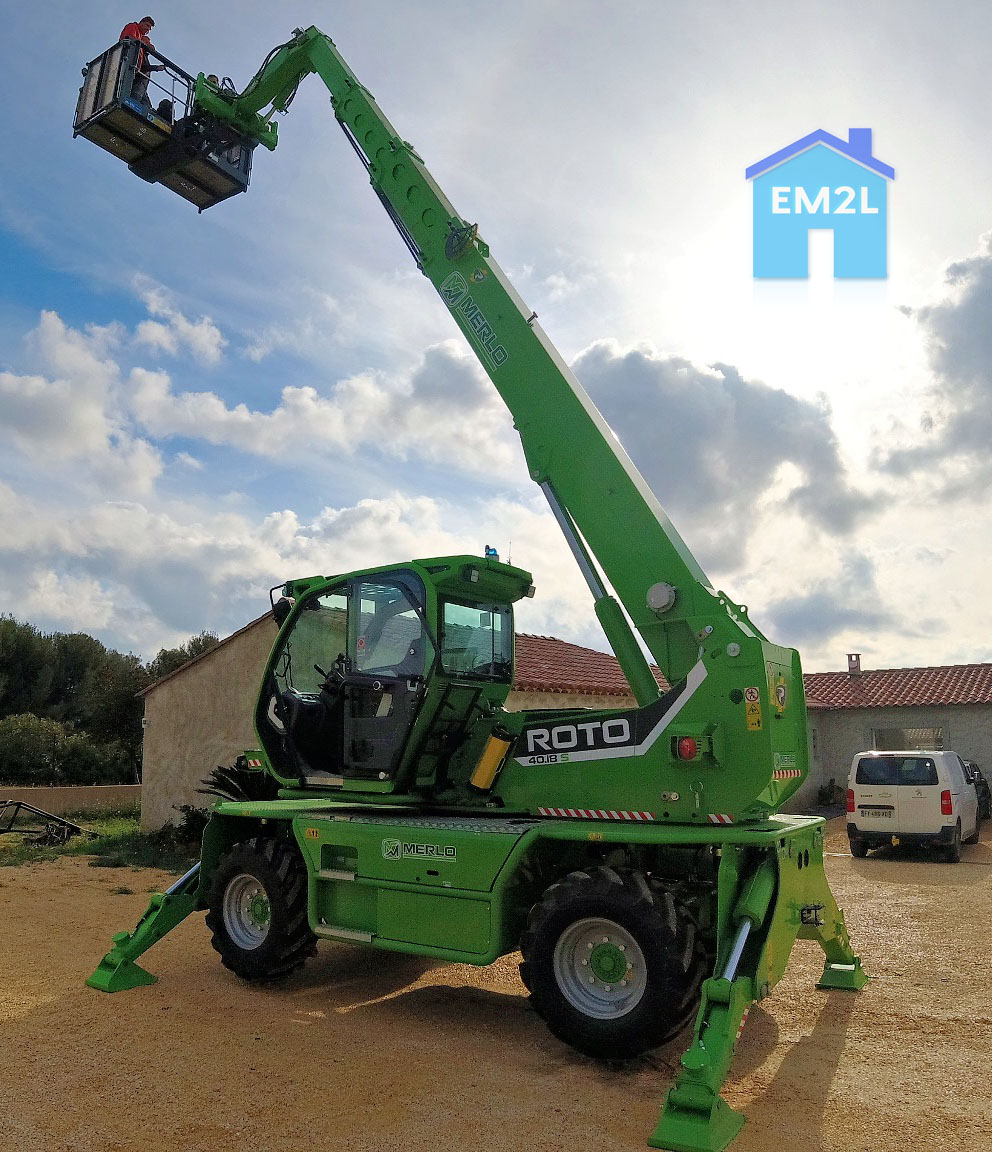 Merlo ROTO 40.18S télescopique rotatif EM2L Saint-Cyr-sur-Mer
